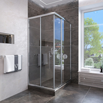Душевой уголок Veconi Rovigo 90x90 прозрачный, хром (RV113-90-01-C4)