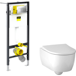 Комплект унитаза Geberit iCon с инсталляцией, кнопкой и сиденьем микролифт (500.784.01.1, 792824)