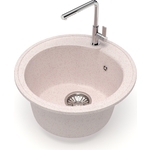 Кухонная мойка Glanz J-004-33 бежевая, матовая