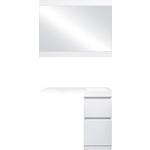 Мебель для ванной Style line Даллас Люкс 38 (100R) напольная, под стиральную машину, белая