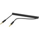 Аудио кабель Ritmix RCC-248 Black Spring 3,5 мм - 3,5 мм с пружинным проводом. Длина 1 метр.