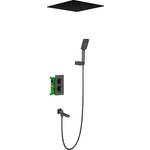 Душевая система Timo Petruma с термостатом, черная (SX-5019/03SM)