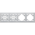Рамка Feron 4-постовая Stekker Эрна белая PPFR00900401 39057