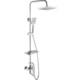 Душевая система Rossinka с термостатом и изливом, хром (RS50-46)