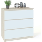 Тумба СОКОЛ Т-2р дуб сонома/белый