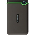 Внешний жесткий диск Transcend 1TB StoreJet 25M3S, 2.5", USB 3.0, резиновый противоударный, тонкий, Стальной Серый