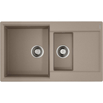 Кухонная мойка Omoikiri Daisen 86-2 SA бежевая (4993478)
