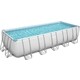 Каркасный бассейн Bestway 5612B BW Power Steel 640х274х132см, 19281л, песч.фил.-нас. 5678л/ч, лестн., тент, попл.-доз
