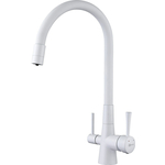 Смеситель для кухни Lemark Comfort под фильтр, белый (LM3075W)