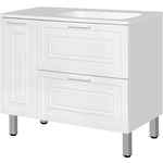 Тумба под раковину Style line Альба Люкс 90 правая, белая (ЛС-000010054)