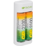 Зарядное устройство с аккумулятором GP PowerBank Е211 AA/AAA NiMH 2100mAh (4шт) коробка