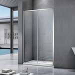 Душевая дверь Good Door Idea WTW-130-C-CH 130х195 прозрачная, хром (ИД00003)