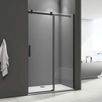 Душевая дверь Good Door Galaxy WTW-130-C-B 130х195 прозрачная, черный (ГЛ00014)