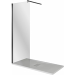 Душевая перегородка Good Door Walk-In SP-100-C-B 100х195 прозрачная, черная (ВИ00013)