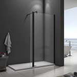 Душевая перегородка Good Door Walk-In SP2-80-C-B 80х195 прозрачная, черная (ВИ00021)