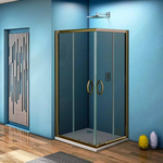 Душевой уголок Good Door Jazz CR-80-B-BR 80x80 тонированный, бронза (ДЖ00039)