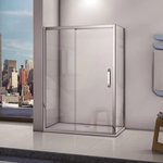 Душевой уголок Good Door Antares WTW+SP 110х80 с поддоном, прозрачный, хром