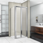 Душевой уголок Good Door Infinity SD+SP 80х80 с поддоном, прозрачный, хром