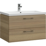 Тумба с раковиной Cersanit Lara 70 орех (64136 + S-UM-COM70/1-w)