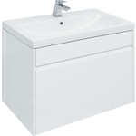 Тумба под раковину Aquanet Палермо 80 белый глянец (253587)