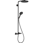 Душевая система Hansgrohe Raindance Select S 240 PowderRain с термостатом, черный матовый (27633670)