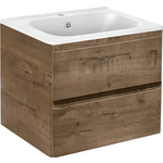 Тумба с раковиной Vincea Vico 60х47 V.Oak (VMC-2V600VO, VCB-2VP600W)