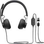 Гарнитура Logitech Headset Zone Wired Teams Graphite