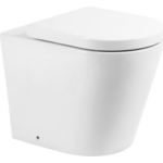 Унитаз приставной безободковый BelBagno Flay-R сиденье микролифт (BB1003CBR, BB865SC)