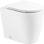Унитаз приставной безободковый BelBagno Marino тонкое сиденье микролифт (BB105CBR, BB870SC)