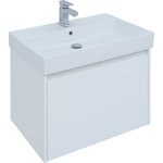 Тумба под раковину Aquanet Nova Lite 75 один ящик, белый глянец (242275)