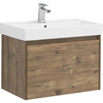 Тумба с раковиной Aquanet Nova Lite 75 один ящик, дуб рустикальный (249514, 242338)
