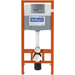 Инсталляция для унитаза BelBagno Marmi с кнопкой смыва, матовый хром (BB001-120, BB011-MR-CHROME.M)