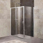 Душевой уголок BelBagno Unique AH-1 125-100х80 прозрачный, хром (UNIQUE-AH-1-110/125-80-C-Cr)