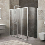 Душевой уголок BelBagno Unique AH-21 180-150х90 прозрачный, хром (UNIQUE-AH-21-150/180-90-C-Cr)