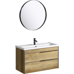 Мебель для ванной Aqwella Fargo 100 2 ящика, дуб балтийский