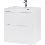 Тумба с раковиной BelBagno Marino-H60 60 bianco lucido (MARINO-H60-600-2C-SO-BL-P, BB600/450-LV-MR-AST)