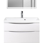 Тумба с раковиной BelBagno Marino-H60 90 AST bianco lucido (MARINO-H60-900-2C-SO-BL-P, BB900/450-LV-MR-AST)