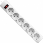 Сетевой фильтр Defender DFS 153 3m, white, 6 outlets (99490)