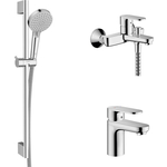 Комплект смесителей Hansgrohe Vernis Blend с душевым гарнитуром, хром (71440000, 71550000, 26275000)