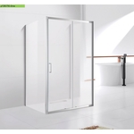 Душевой уголок Cezares Molveno AH-12 140x90 прозрачный, хром (MOLVENO-AH-12-140/90-C-Cr-IV)