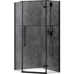 Душевой уголок Abber Ewiges Wasser 100х100 прозрачный, черный (AG05100B)