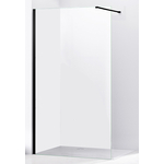 Душевой уголок Abber Immer Offen 120х70 с поддоном, прозрачный, черный (AG61120B, ЛП00082)