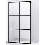 Душевой уголок Abber Immer Offen 120х70 с поддоном, прозрачный, черный (AG62120B, ЛП00082)