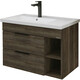 Тумба с раковиной Grossman Форта 80х45 темный дуб галифакс (1080042, 30469)