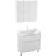 Мебель для ванной Grossman Адель 80х45 напольная, два ящика, белая