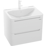 Тумба с раковиной Grossman Адель 60х45 подвесная, два ящика, белая (106006, 4627173210225)