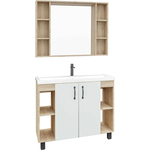 Мебель для ванной Grossman Флай 100х45 Фостер 100, белый/дуб сонома