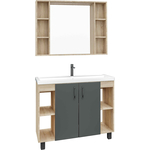 Мебель для ванной Grossman Флай 100х45 Фостер 100, серый/дуб сонома