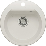 Кухонная мойка Polygran Atol 460 №36 белый хлопок (678910)
