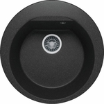 Кухонная мойка Polygran Atol 520 №16 черный (627444)